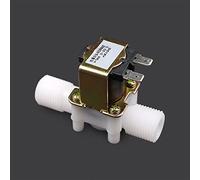 1/2 quot; Électrovanne en plastique 12V 24V 220V, distributeur magnétique de Machine à laver, eau potable, contrôleur pression pneumatique, interrupteur 1 pièces(12VDC)