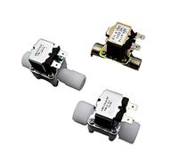 1/2 quot; Électrovanne en plastique 12V 24V 220V, distributeur magnétique de Machine à laver, eau potable, contrôleur pression pneumatique, interrupteur 1 pièces(06-metal,110VAC)