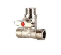 1/2 ''robinet à bille té Type laiton plaqué Joint lâche connecteur de raccord de tuyau épais for robinet d'eau(A1)