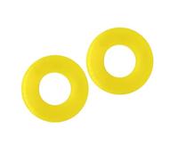 1/2 rondelles de butée supérieure de jambe de force avant de voiture, coussinet d'amortissement for MK1 1996-2010(Yellow 2pcs)