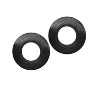 1/2 rondelles de butée supérieure de jambe de force avant de voiture, coussinet d'amortissement for MK1 1996-2010(Black 2pcs)
