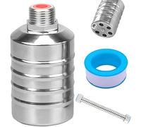 1/2" Vanne à Flotteur Automatique, Vanne à flotteur entièrement automatique en acier inoxydable, vanne piscine avec tuyau fileté de 30 cm pour Réservoirs D'Eau, Piscines, Tours D'Eau