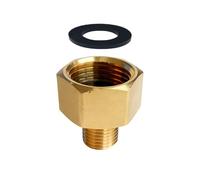 1/2" vers Filetage Mâle GAUCHE 1/4", Adaptateur de Gaz 1/2" Femelle Droit vers 1/4" Mâle Gauche, Raccord de Gaz pour Équipements Français et Allemands, Compatibilité et Sécurité Assurées