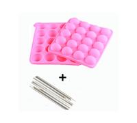 (1)20/12 trous moule à sucettes moule à cake pops moule à chocolat bonbons moule en silicone pop sucettes