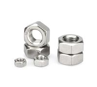 1-20 pièces écrou hexagonal 4#-40 6#-32 8#-32 10#-24 12#-24~3/4-16 304 écrou hexagonal en acier inoxydable costume de filetage américain(5 8-11(1pcs))
