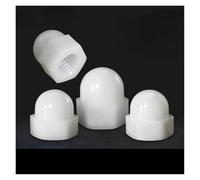 1-20 pièces En Plastique Blanc En Nylon En Caoutchouc Écrou Dôme Écrou Décoratif Cap Écrou M3 M4 M5 M6 M8 M10 M12-M20 Aveugle Bouchon Dôme Hexagonal(M8-10PCS)