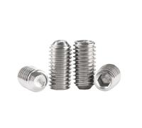 1-20 pièces M1.6/M2/M2.5/M3/M4/M5/M6/M8/M10/M12/M16 acier inoxydable vis de réglage à douille hexagonale et extrémité concave, M4x6mm