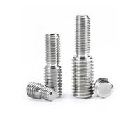 1-20 pièces M4 M5 M6 M8 M10 M12 M16 Vis de réduction Adaptateur convertisseur pour appareil photo Boulon de conversion en acier inoxydable 304 Vis sans tête à double extrémité(M4x10to m10x10(5pcs)