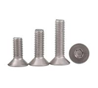 1-20 Pièces M6-1.0 316 Acier Inoxydable A4 70 Capuchons À Tête Plate Fraisée Vis Hexagonales Boulons DIN 7991(M6x40mm-2pcs)