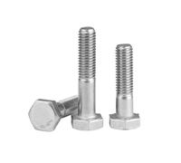 1-20 pièces M6/M8/M10/M12/M14/M16/M20/M24 acier inoxydable 304 vis mécaniques à tête hexagonale et filet partiel, M10x290mm