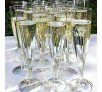 1-20 pièces Verres à champagne transparents réutilisables, tasses à cocktail de 4,5 oz convenant aux fêtes, mariages et grandes célébrations, fournitures scolaires, saison de la rentrée Polystyrène