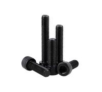 1/20 pièces Vis à tête hexagonale creuse en acier noir 12.9, filetage inversé à gauche M3 M4 M5 M6 M8 M10 M12 M14 M16(40mm,10pcs M4)