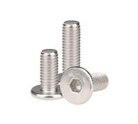1-200 pièces M1.4-M12 typecm acier inoxydable empreinte hexagonale creuse tête plate vis à meuble, M3x6x8mm(100 pièces)