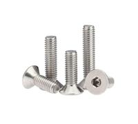 1-200 pièces M1.6-M16 acier inoxydable empreinte hexagonale creuse tête fraisée vis à machine, M10x150mm(1 pièce)
