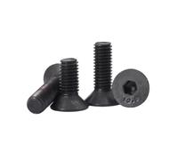 1-200 pièces M1.6-M20 classe 12.9 acier au carbone noir empreinte hexagonale creuse tête fraisée vis à machine, M2x3mm(200 pièces)