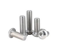 1-200 pièces M2/M2.5/M3/M4/M5/M6/M8/M10/M12 acier inoxydable 304 vis à tête ronde et douille hexagonale, M8x110mm