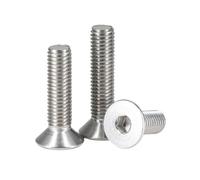 1-200 pièces M2/M2.5/M3/M4/M5/M6/M8/M10/M12/M16 acier inoxydable 304 vis à tête enfoncée et douille hexagonale, M4x8mm