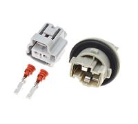 1-20sets 2 broches Porte-lampe d'automobile Wuling Seven-places Bouge de brouillard Bougie câblage 90980-11019(Male female set,1Set)