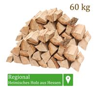 (1,22€/1kg) Bois de chauffage 60 kg Pour Poêle et Cheminée Bois de chêne 25 cm f