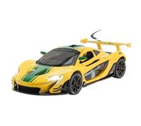 1 22 pour McLaren P1 GTR Racing Alliage Voiture modèle Simulation Bureau Jouet décoration 21 CM Collection Affichage garçons(Yellow)