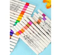 1/24/60 Couleurs de marqueurs de peinture acrylique, convient pour la peinture, le croquis et la création artistique DIY, imperméable, lavable, peut être utilisé sur le tissu, le verre, la céramique, 