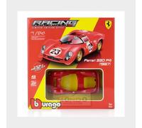 Bburago – Voiture miniature Ferrari 330 P4 Daytona 1967 – Métal 1/24 Rouge – Édition collector