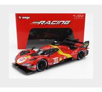 BBurago Modèle réduit 1:24 Ferrari 499P n°51 Vainqueur Le Mans 2023 Calado Giovinazzi BU26309-51