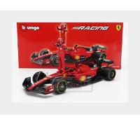 Ferrari SF-23 Carlos Sainz Nr 55 Saison 2023 Formule 1 F1 - échelle 1/24 23cm Modèle Voiture avec figure du pilote DieCast Bburago 18-26809-55