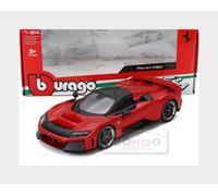 BBurago Voiture miniature Ferrari F80 2024 - 1:24 métal die-cast Rosso Corsa portes mobiles