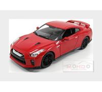 1:24 Burago Nissan Gt-R (R35) Coupe 2017 Red BU21082R Modellino