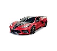 Maisto Modèle Chevrolet Corvette Stingray Coupe High Wing '21 – Réplique die-cast 1:24 – Rouge
