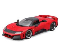 Bburago Race&Play Ferrari F80 18-26034 Voiture Miniature 1:24 Die-Cast avec Portes Mobiles, Capot et Coffre à partir de 3 Ans