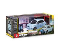 1:24 Fiat 500E Eurotrek with Bike Rack Light Blue