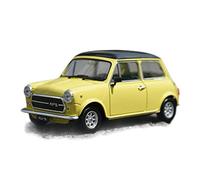 1 24 for BMW Mini Cooper 1300 Alliage Modèle Voiture Pression Recueillir Voiture Jouet Garçon Cadeaux d'anniversaire Voiture Miniature De Collection(Yellow)