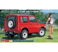 1:24 HASEGAWA Suzuki Jimny W/Camp Girl'S Figure Kit HA52301