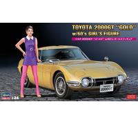 Hasegawa – Maquette au 1/24 Toyota 2000 GT (1967) avec figurine années 60 – Kit HA52333
