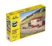 1/24 HELLER Set Citröen HY + Remorque Set complet - 52331