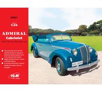 1:24 ICM KIT Admiral Cabriolet Wwii Ger. Passenger Car Kit ICM24021