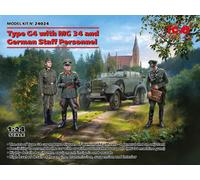 (ICM24024) - ICM 1:24 - Type G4 & MG34 and German Staff Personnel