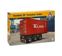 1:24 Italeri 20' Container Trailer Kit IT3887 Modellino