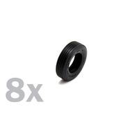 1:24 ITALERI Accessories Set 8X Rubber Tires For Truck Kit IT3889
