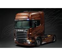 1:24 Italeri Scania R730 V8 Black Amber Kit IT3897 Modellino