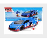 Jada - Sonic Lamborghini 1:24, 253255082 +8 Ans en métal moulé sous Pression, avec Personnage Sonic Inclus