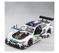 1 24 pour BMW M4 DTM Alliage Moulé sous Pression Modèle Roue Libre Haute Lumière Sport Voiture De Course Jouet Réplique de Véhicule(A)