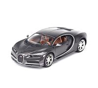 1 24 pour Bugatti Chiron Simulation Super Modèle De Voiture De Sport Collection De Véhicules Moulés sous Pression Statiques Réplique de Véhicule(Titanium)