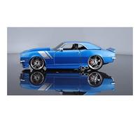 1 24 pour Chevrolet Camaro Z 28 Modifié 1968 Alliage Simulation Modèle De Voiture 19CM Rouge Décoré Bureau Garçons Montrer Collection Hommes Jouets