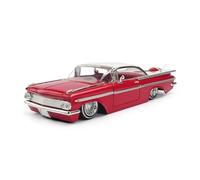 1:24 pour Chevy Impala Vintage Voiture Classique 1959 Haute Simulation moulé sous Pression en Alliage de métal modèle de Voiture(B)