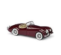 1 24 pour Jaguar Xk 120 Roadster Alliage Moulé sous Pression Jouet Modèle Voiture comme Cadeau Nouvel an pour Adulte Voiture Miniature De Collection(Rouge)