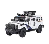 1:24 pour Les Véhicules Blindés Smilodon F550 avec Simulation Miniature De Lumière Sonore Modèle De Voiture Hors Route(White)