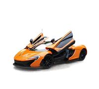 1 24 pour McLaren P1 Modèle en Alliage De Voiture Supercar Pull Back Kid Car Toy 2 Open Door Réplique de Véhicule(Orange)